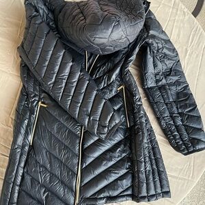 Michael Kors Quilted Long Puffer Jacket